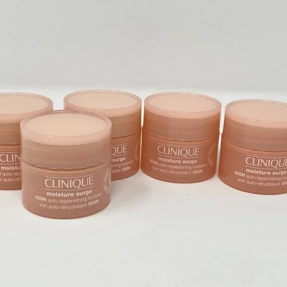 9 Clinique Moisture Surge 100h Auto Replenish Moisturizer .5/15ml tub New No box